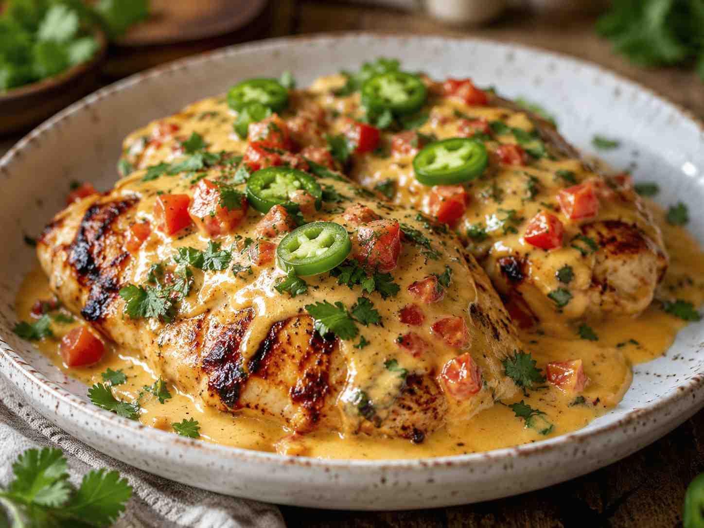 Mexican Chicken with Cheese Sauce Recipe