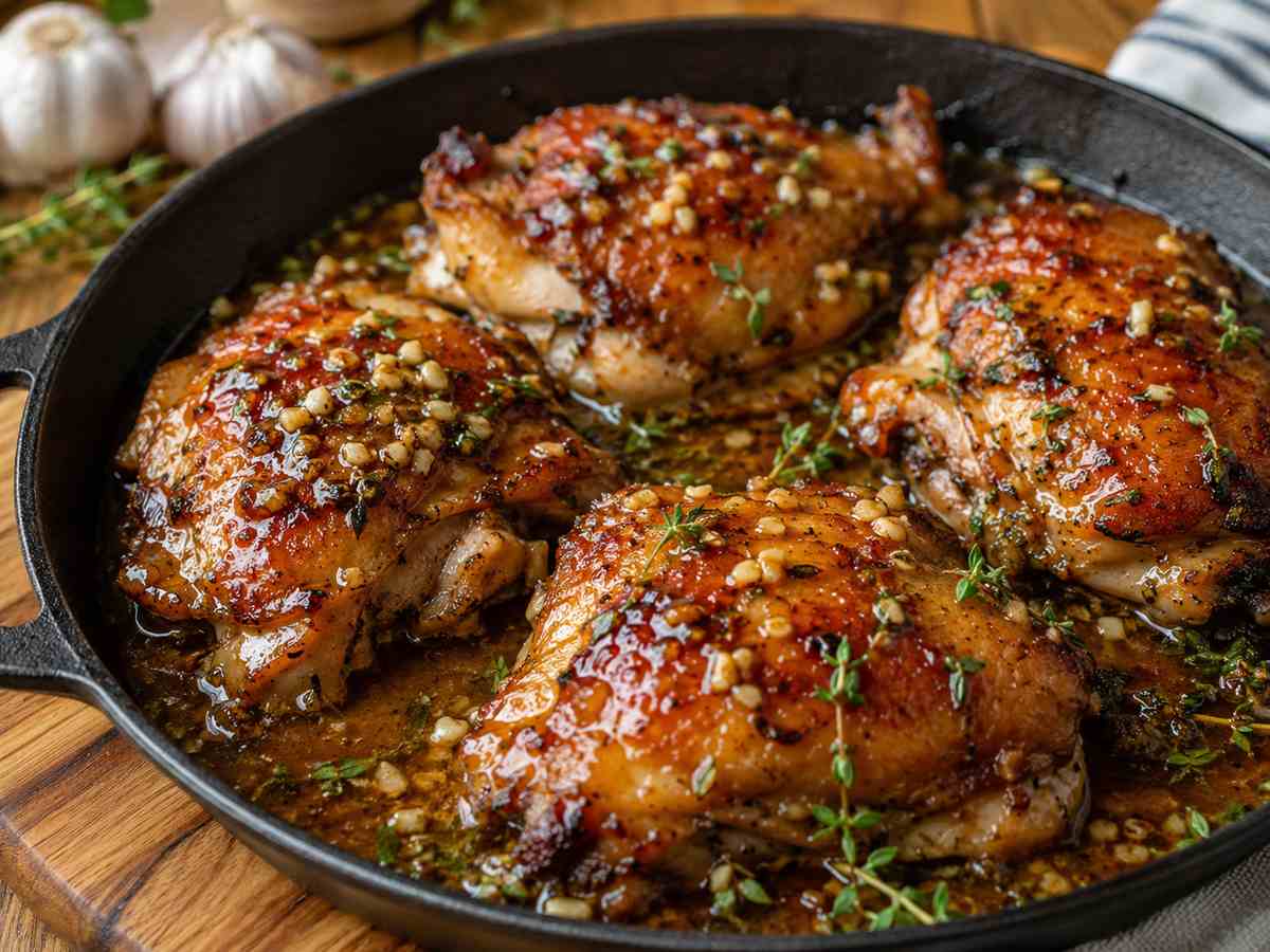 Honey Garlic Chicken Thighs Recipe