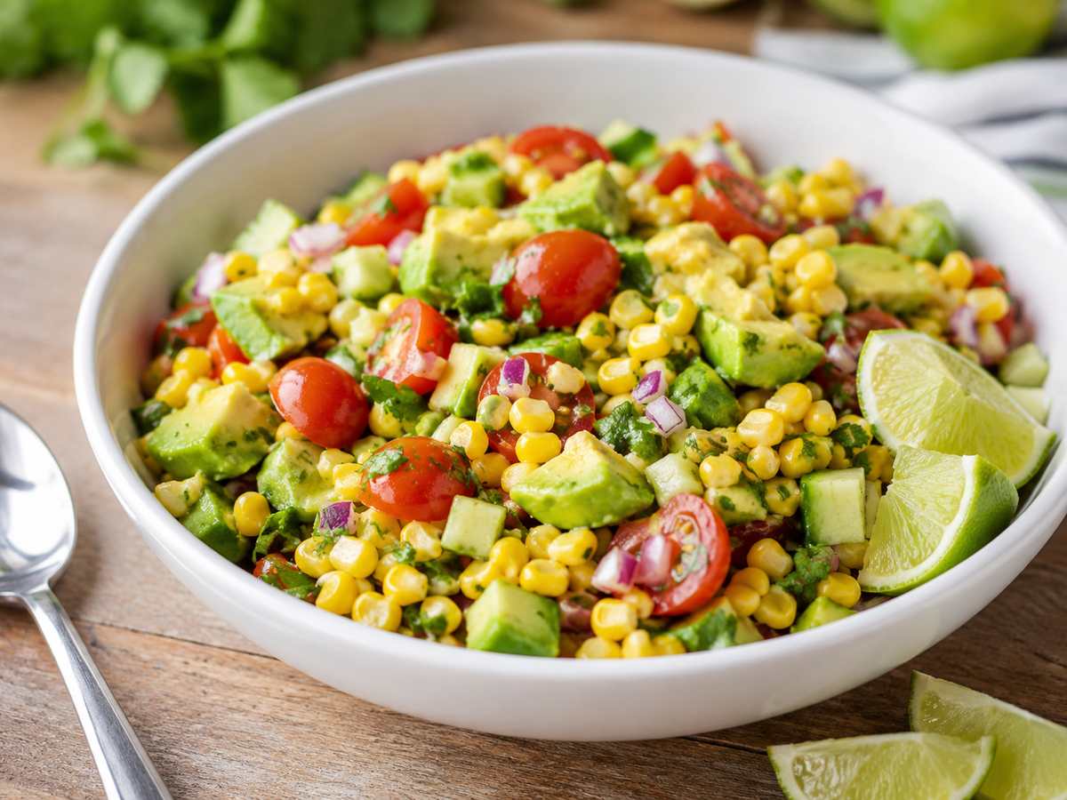 Summer Corn Salad with Avocado Recipe