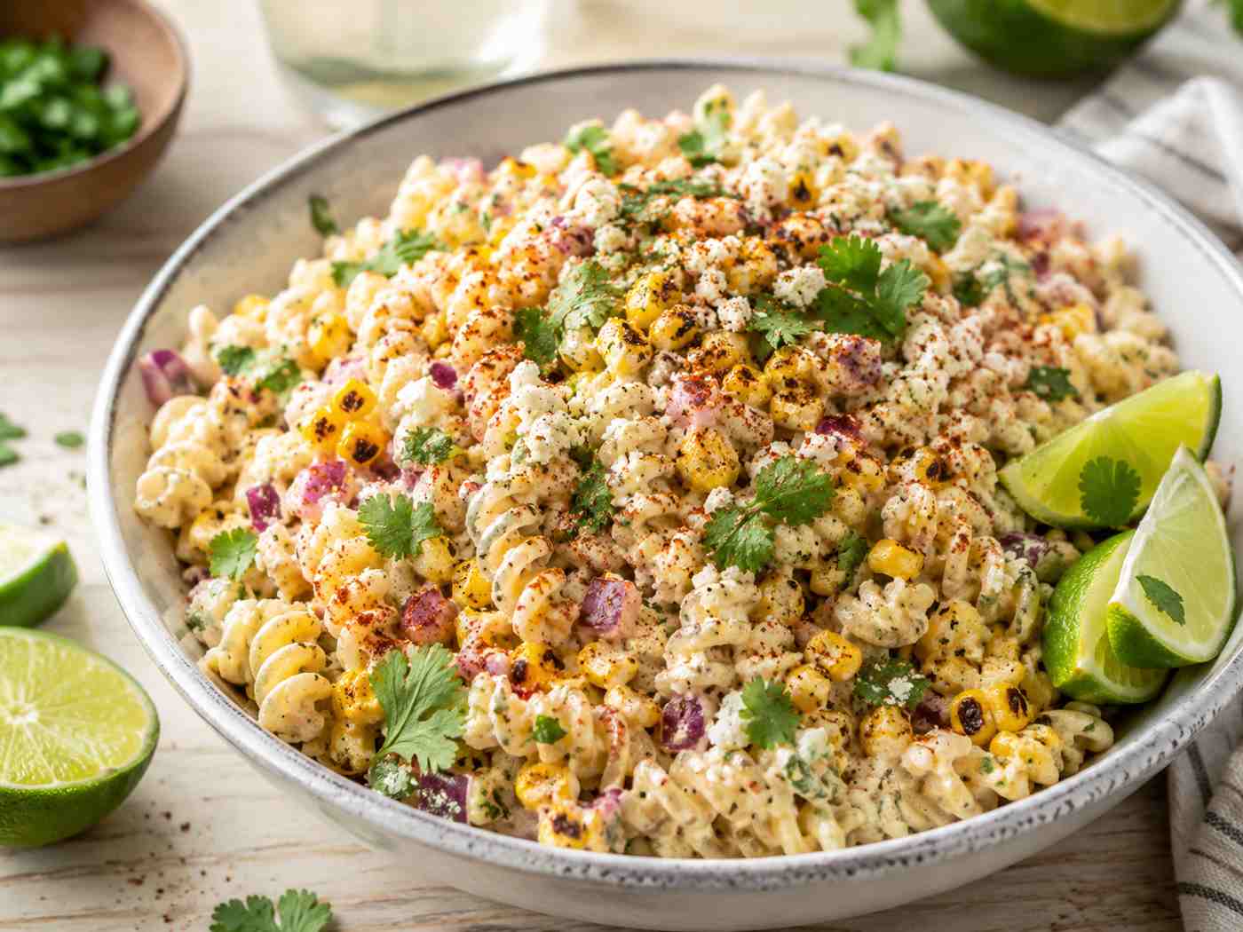 Mexican Street Corn Pasta Salad Recipe